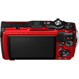 Olympus Tough TG-6 Waterproof Camera (Red) - Adventure Bundle - with 2 Extra Batteries + Float Strap + Sandisk 64GB Ultra Memory Card + Padded Case + Flex Tripod + Photo Software Suite + More