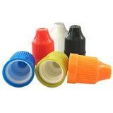 510 Central 50mL LDPE Plastic Thin Tip Dropper Bottles (12 Pack, Multi Color Caps)
