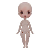 Topmao BJD Dolls Full Set 1/6 Ball Jointed Doll 10 inches SD Resin Handmade Lovely Girl with Unpainted Body Eyes Face Make Up Head Wig Clothes Shoes, Best Birthday Gift with Girls Kids Children (A#)