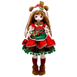 1/4 BJD Doll, Christmas Theme 16 Inch Ball Jointed Doll Full Set Including Hat Outfits Shoes Kawaii BJD, Gift for Girls,Gingerbread Bear