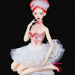 1/4 BJD Doll Super Model Girl Resin Eyes Face Makeup Clothes Wig Shoes Xmas Gift