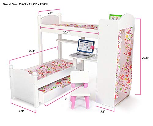 Barbie bunk discount beds for dolls