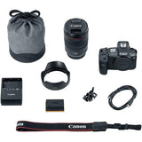 Canon EOS R Mirrorless Digital Camera with RF 24-105mm f/4L is USM Lens & Mount Adapter EF-EOS R Kit + TTL Speedlight Flash + Comica Microphone + 60 Inch Tripod + 128GB Memory with Accessory Kit