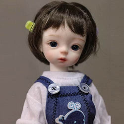 WELLVEUS 1/6 BJD SD Girl Doll Cute Boy Resin Bare Ball Jointed Doll + Eyes + Face Makeup