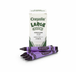 Crayola; Large Crayons, Violet Purple; Art Tools; 12 ct. Bulk Crayons; Bright, Bold Color