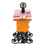 1:12 Dollhouse Sewing Machine, Miniature Vintage Furniture Wooden Sewing Machine for Dolls House Accessory Decor Toy Children Holidays Gift