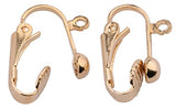 Sdootjewelry Ear Clips Findings Screw Back Earring Clips for No Piercing Clip-on Earring Components