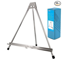 US Art Supply Aluminum Tabletop Easel Tri-Pod Display Table Top Design with Rubber Feet 10-Easels