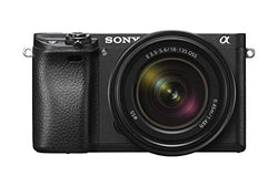 Sony Alpha a6300 ILCE6300M/B 24.2 MP Mirrorless Digital Camera with F3.5-5.6 OSS Zoom Lens, E 18-135mm, Black