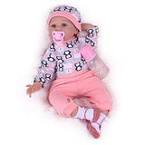 Lifelike Reborn Baby Dolls Girl, Realistic Newborn Baby Doll, Handmade Weighted Soft Body Reborn Toddler Toy, Silicone Reborn Dolls That Look Real