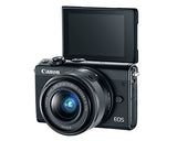 Canon EOS M100 Mirrorless Camera w/15-45mm Lens - Wi-Fi, Bluetooth, and NFC Enabled (Black) (Renewed)