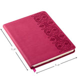 Hallmark Softcover Journal with Lined Pages (Pink Scrollwork)