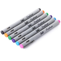 Mr. Pen- Fineliner Pens, 0.2 mm, 6 Pack, Ultra Fine, No Bleed, Bible Pens, Art Pens, Pens Fine Point, Drawing Pens, Sketching Pens, Inking Pens for Drawing, Pens for Drawing, Liner Pens for Drawing