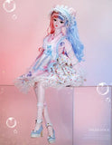 2022 BJD Dolls 1/3, 24 Inch SD Dolls 34 Ball Jointed Doll DIY Toys with Full Set Clothes Shoes Wig Makeup, Best Gift for Girls (Hanasaki)