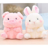 Lazada Plush Bunny Stuffed Q Version Animal Great Rolly Rabbit White 6"