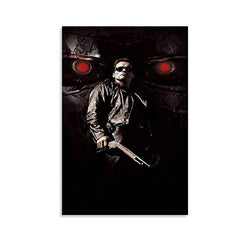 VBDH 9 Terminator 2 Judgment Day (1991) Poster Painting on Canvas Wall Art Classic Movie Paintings Ready to Hang for Home Decorations Wall Decor 24x36inch(60x90cm)