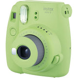 Fujifilm Instax Mini 9 (Lime Green) Instant Camera with Mini Film Twin Pack