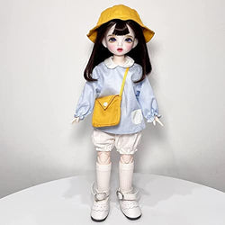 EastMetal 1/6 Scale Anime Style BJD Dolls Ball Jointed Doll Kawaii Fashion Dolls Adorable Cute Doll with Full Set Clothes Shoes Wig Makeup, for Girls Women Gift(Color:6#)