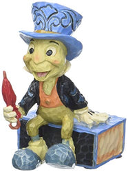 Enesco Disney Traditions by Jim Shore Pinocchio Jiminy Cricket Miniature Figurine, 2.75", Multicolor