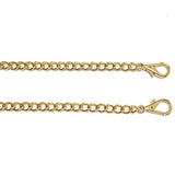 ONBLUE NL-G 8MM Purse Chain Strap Replacement 47" Gold Plated Metal Chain Handbags Strap for Clutch