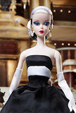 Barbie Collector: BFMC Doll, 11.5-Inch, Wearing Black and White Ball Gown, with Platinum Hair and Vintage Face Sculpt, Includes Doll Stand and Certificate of Authenticity