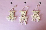 Miniature Macrame Wall Hanging, Boho Dollhouse Decor Accessories, BJD Doll Prop