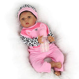 CHAREX Reborn Baby Doll 22 inch African American, Handmade Black Reborn Girl Doll Toy Gift Set