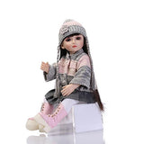 BJD Ball Jointed Doll High Vinyl Girl Toy 18in. 45cm Pink Gray Gift