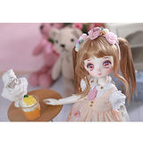 1/6 Mini BJD Doll Sweet Princess SD Doll Advanced Resin Ball Jointed Doll with Full Set Clothes Shoes Wig Makeup, 100% Handmade DIY Toys