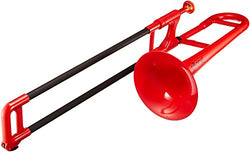 pBone PBONE2R Jiggs Mini Plastic Trombone for Beginners, Red