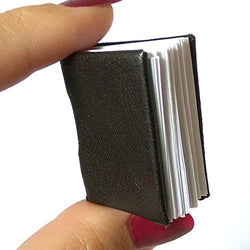 Miniature Book, Realistic Leather Diary 1:6 scale. Dollhouse Library Keychain