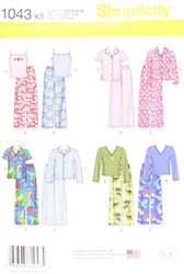 Simplicity Children's Matching Pajamas Sewing Pattern, Sizes 7-14