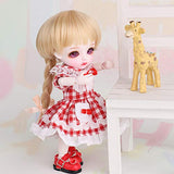 1/8 BJD Doll SD Dolls 16CM/6.29" Movable Joints with Hair Makeup Gift Collection Christmas Decoration Fashion Handmade Doll Can Changed Makeup and Dress DIY