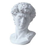 LKXHarleya 6 Inch Classic Greek Michelangelo David Bust Statue Replica Sculpture Figurine for Artist