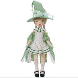 XYZLEO 1/4 Scale Flexible BJD Doll 14 Joints Movable Anime Girl Doll Model with Student Wear Dress Surprise Gift for Birthday