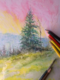 Rose Art Premium 24ct Soft Core Watercolor Pencils – Art Supplies for Drawing, Sketching, Adult Coloring in Design Storage Tin, multi (84402)