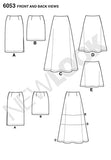 New Look 6053 Misses' Skirts Sewing Pattern, Size A (8-10-12-14-16-18)