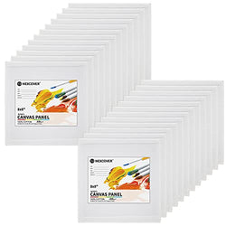 Zingarts Canvases for Painting 6x6Inch 6-Pack 100% Cotton Primed