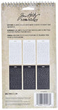 Chitchat Word Stickers by Tim Holtz Idea-ology, Black and White Matte Cardstock, 1088 Stickers, TH92998