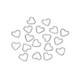 Bulk Buy: Darice DIY Crafts Jump Rings Heart Sterling Silver Plated 9 x 11mm (6-Pack) 1990-17