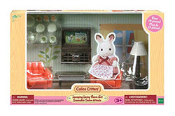 Calico Critters Lounging Living Room Set, Dollhouse Furniture Set
