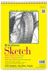 Strathmore - Sketch Paper Pad - 300 Series - Tape-Bound - 14" x 17"