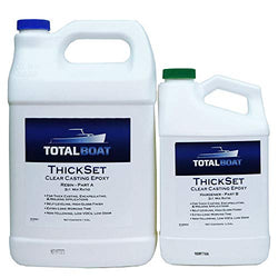 TotalBoat Thickset Deep Pour Epoxy (1.3 Gallon Kit) | Clear Gloss Pourable Casting Resin Kit | for Art, Epoxy River Tables, Live Edge Slabs, Molds, Wood Voids