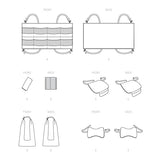 Simplicity Car Accessories Sewing Pattern Kit, Code S9501, One Size, Multicolor