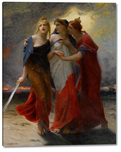 La Belgique by Guillaume Seignac - 17" x 22" Gallery Wrap Giclee Canvas Print - Ready to Hang