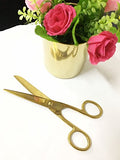 MultiBey Scissors Straight Recycled Stainless Steel 7" Copper Gold Multipurpose Fabric Leather Arts and Crafts Paper Shears Heavy Duty