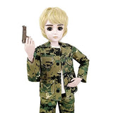 EVA BJD Andy 24" Camouflage Boy 60cm 1/3 SD Doll Ball Jointed Dolls Soldier Figure Toy