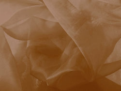 Crystal Organza Mocha 58 Inch Fabric By the Yard (F.E.®)