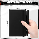 36 Pack Pocket Notebook Journals with 36 Black Pens A6 Cute Small Journal Notebook Ruled Lined Mini Notepad Hardcover Executive Notebooks Journal Set with Pen Holder for School Office, 3.7 x 5.7 Inch