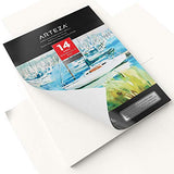 ARTEZA Real Brush Pens Bundle: Pack of 48 and 9x12" Expert Watercolor Pad, 14 100% Cotton, Ideal